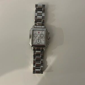 Michele watch- 0.05ct weight - needs battery, stainless steel